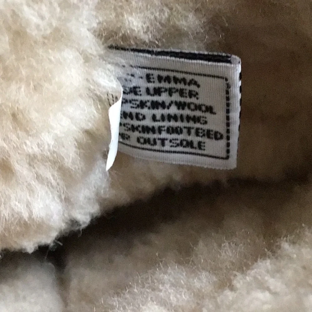 Bearpaw‎ Brown Suede Sherpa Sheepskin Lined 610W Emma Boots Sz 8